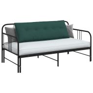 Възглавница за гръб Тъмен зелен 140 x 19 x 50 см текстил