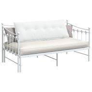 Възглавница за гръб Бяло 140 x 19 x 50 см текстил