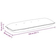 Възглавница за гръб Кафяво 140 x 50 cm Кордюрова тъкан