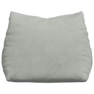 Възглавница за гръб Светлосиво 45 x 20 x 35 см Кордюрова тъкан