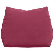 Възглавница за гръб Виненочервен 45 x 20 x 35 см