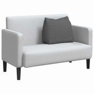 Възглавница за гръб Тъмен сив 60 x 20 x 50 см текстил