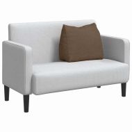 Възглавница за гръб Кафяво 60 x 20 x 50 см текстил