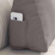 Възглавница за гръб Таупе 60 x 20 x 50 см текстил