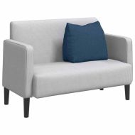 Възглавница за гръб Синьо 60 x 20 x 50 см текстил