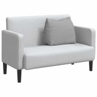 Възглавница за гръб Облачно сиво 60 x 20 x 50 см текстил