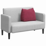 Възглавница за гръб Виненочервен 60 x 20 x 50 см