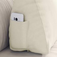 Възглавница за гръб Крем 60 x 20 x 50 см Кордюрова тъкан