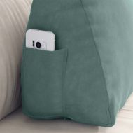 Възглавница за гръб Морско зелено 60 x 20 x 50 см