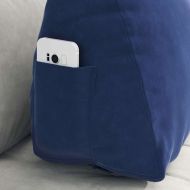 Възглавница за гръб Полицейско синьо 60 x 20 x 50 см