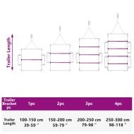 подходящи за плоска връзка на брезента 4 pcs 130-210 см