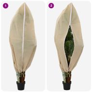 Покривала от флис за защита от студ за растения 5 pcs Бежово