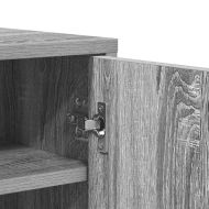 Шкаф за обувки, сив сонома, 60x35x70 см, инженерно дърво