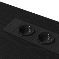 Бюро с рафт Черния дъб 100 x 50 x 86,5 см Инженерно дърво