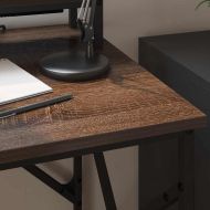 Бюро с рафт Кафяв дъб 100 x 50 x 86,5 см Инженерно дърво