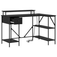 Бюро с чекмедже Черния дъб 120 х 79 х 86,5 см Инженерно дърво