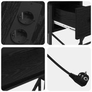 Бюро с чекмедже Черния дъб 120 х 79 х 86,5 см Инженерно дърво