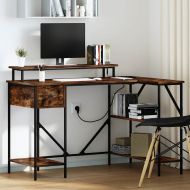 Бюро с чекмедже Димян дъб 120 х 79 х 86,5 см Инженерно дърво