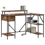 Бюро с чекмедже Димян дъб 120 х 79 х 86,5 см Инженерно дърво