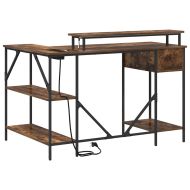 Бюро с чекмедже Димян дъб 120 х 79 х 86,5 см Инженерно дърво