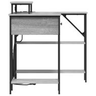 Бюро с чекмедже Сив Сонома 120 х 79 х 86,5 см Инженерно дърво