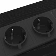 Нощен шкаф 2 pcs Черния дъб 30 x 48 x 61 см Инженерно дърво