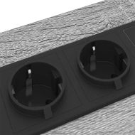 Нощен шкаф 2 pcs Сив Сонома 30 x 48 x 61 см Инженерно дърво