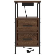 Нощен шкаф 2 pcs Кафяв дъб 30 x 48 x 61 см Инженерно дърво