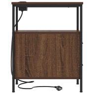 Нощен шкаф 2 pcs Кафяв дъб 30 x 48 x 61 см Инженерно дърво