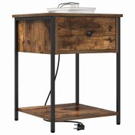 Нощен шкаф с чекмедже Димян дъб 42 x 41 x 56 см Инженерно дърво