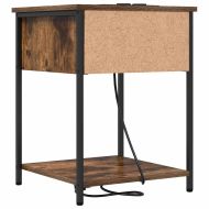 Нощен шкаф 2 pcs Димян дъб 42 x 41 x 56 см Инженерно дърво