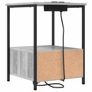 Нощен шкаф 2 pcs Сив Сонома 42 x 41 x 56 см Инженерно дърво