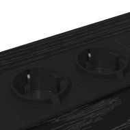 Нощен шкаф 2 pcs Черния дъб 40 x 31 x 60 см Инженерно дърво