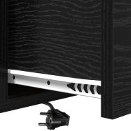 Нощен шкаф 2 pcs Черния дъб 40 x 31 x 60 см Инженерно дърво