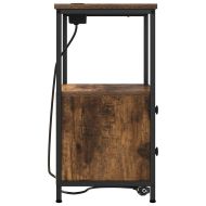 Нощен шкаф 2 pcs Димян дъб 40 x 31 x 60 см Инженерно дърво