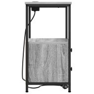 Нощен шкаф 2 pcs Сив Сонома 40 x 31 x 60 см Инженерно дърво