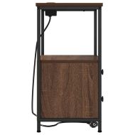 Нощен шкаф 2 pcs Кафяв дъб 40 x 31 x 60 см Инженерно дърво