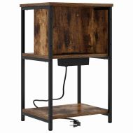 Нощен шкаф 2 pcs Димян дъб 38 x 31 x 61 см Инженерно дърво