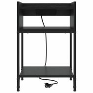 Нощен шкаф 2 pcs Черния дъб 40 x 40 x 61 см Инженерно дърво