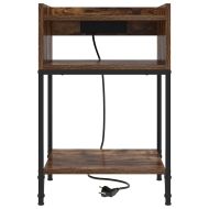 Нощен шкаф 2 pcs Димян дъб 40 x 40 x 61 см Инженерно дърво