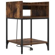 Нощен шкаф 2 pcs Димян дъб 40 x 40 x 61 см Инженерно дърво