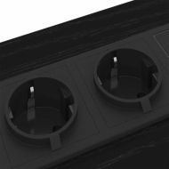 Нощен шкаф 2 pcs Черния дъб 42 x 41 x 61 см Инженерно дърво