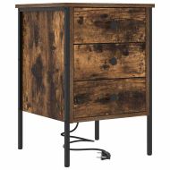 Нощен шкаф 2 pcs Димян дъб 42 x 41 x 61 см Инженерно дърво