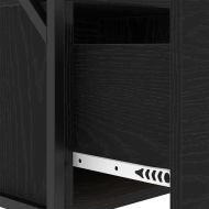 Нощен шкаф 2 pcs Черния дъб 40 x 31 x 60 см Инженерно дърво