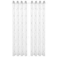 Пердета 2 pcs Бяло 140 x 245 cm Полиестер