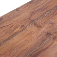 Бюро с 3 чекмеджета, бяло, 117x57x75 см, махагоново дърво масив