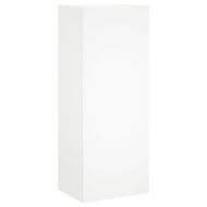 ТВ стенни модули, 4 части, бели, инженерно дърво