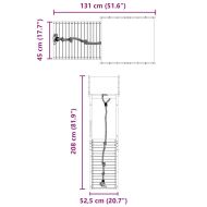 Комбинирано детско съоръжение за игра на открито, бор масив