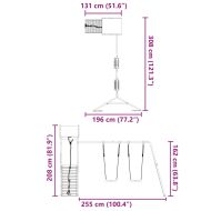 Комбинирано детско съоръжение за игра, импрегниран бор
