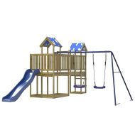 Комбинирано детско съоръжение за игра, импрегниран бор